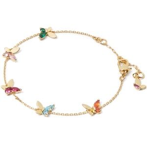 kate spade Social Butterfly Bracelet with Multicolor Crystal Accents